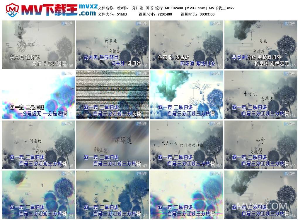 瑷V雅-三分江湖_国语_流行_MEF02490